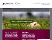 Tablet Screenshot of lanskimarketing.com